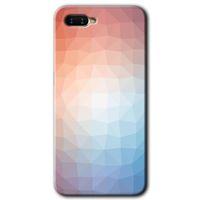 Potkal Hediye Fabrikası Oppo Rx 17 Neo Kılıf HD Desen Baskılı Arka Kapak - Polygon Graident 3