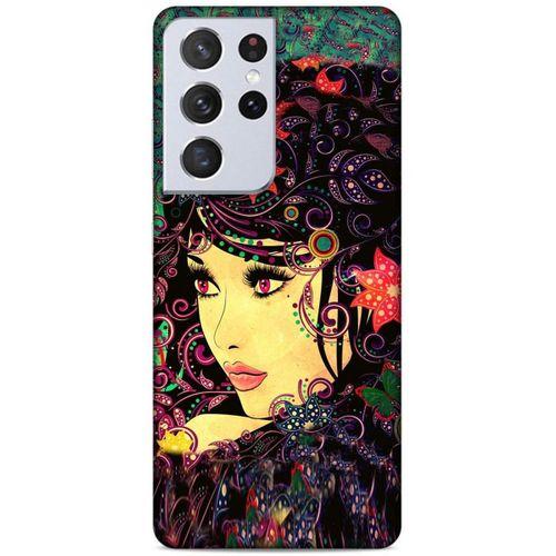 Lopard Samsung Galaxy S21 Ultra Uyumlu Kılıf Sürreal Yüzler ♀ (41) Tank Kılıf Baskılı