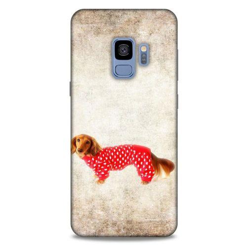 Samsung Galaxy S9 Kılıf Köpek Kıyafetleri (30) Silicone Case Dacshund Pijama