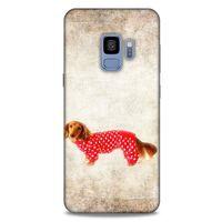 Samsung Galaxy S9 Kılıf Köpek Kıyafetleri (30) Silicone Case Dacshund Pijama