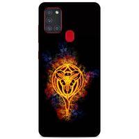 Lopard Samsung Galaxy A21s Uyumlu Kılıf FireX (18) Telefon Kılıfları Sarı siyah