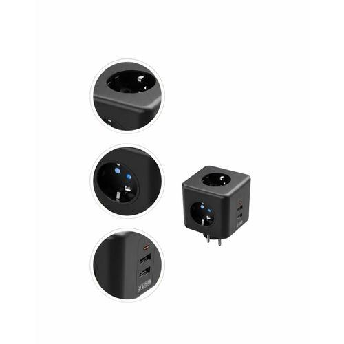 Elektronik Cihazlar İçin Akım Korumalı 3 Prizli Usb’li Küp Priz