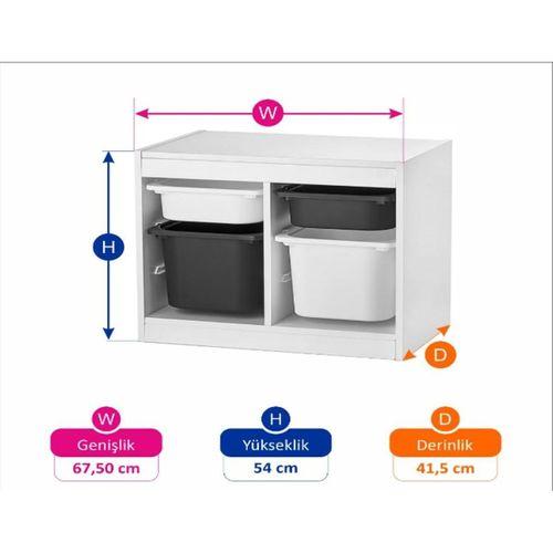 Hediyelik Oyuncak Dolabı Trofast Eşya Saklama Düzenleme Ünitesi