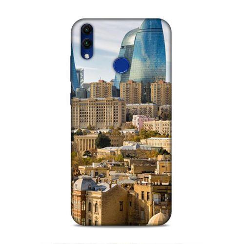Huawei Honor 8C Uyumlu Kılıf Azarbaijan (31) TPU Kılıf Bakü Kuleler