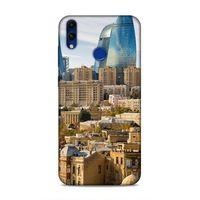 Huawei Honor 8C Uyumlu Kılıf Azarbaijan (31) TPU Kılıf Bakü Kuleler