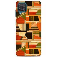 Lopard Samsung Galaxy A12 Uyumlu Kılıf Wood'X (45) Liquid Air Kılıf Baskılı