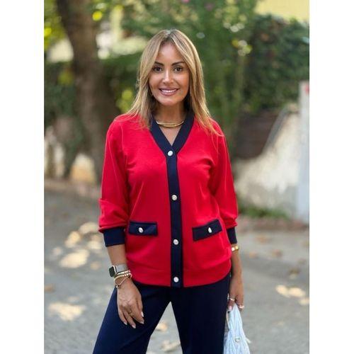 Kadın Uzun Kollu Ribanali Cep Detay Hırka Ve Bol Paça Pantolon Ikili Takım