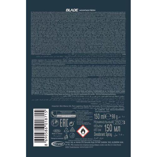 2 Adet Mountain Fresh Erkek Deodorant 150ml Leke Bırakmaz