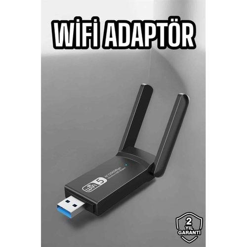 Wifi Alıcı Wifi Adaptörü Usb Girişli 3 0