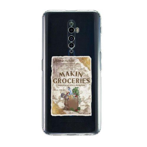 Oppo Reno 2z Makin Groceries Premium Şeffaf Silikon Kılıf