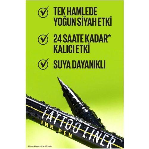 Tattoo Liner Ink Pen Suya Dayanıklı Mat Siyah 24 Saat Kalıcı Hassas Uçlu Eyeliner