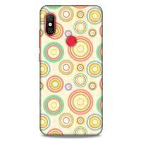 Xiaomi Redmi Note 6 Pro Kılıf Pastel Renkler (29) Arka Koruma Kılıfı Kırmızı Yeşil