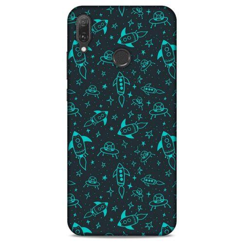 Huawei Y9 2019 Uyumlu Kılıf Yeşil Delisi (46) Core Armor Kılıf Tropikal orman yeşili