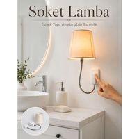 Soket Tipi Ayarlanabilir Başlıklı Dekoratif Gece Lambası