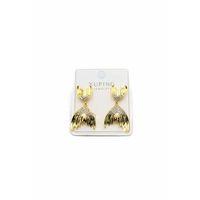 Taşlı Küpe - Altın