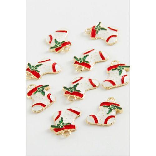 Çorap Yılbaşı Mineli Kolye Ucu 1 Adet