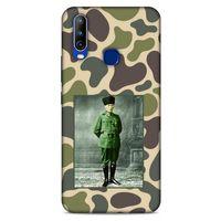 General Mobile GM 10 Kılıf Atatürk (15) Antişok Kılıf Kamuflaj Kahverengi
