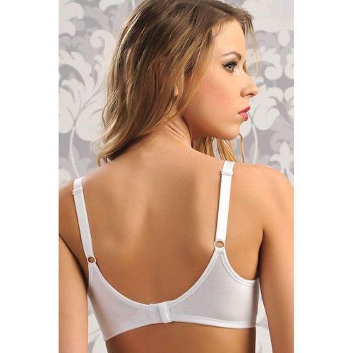 Pamuklu Balensiz Lohusa Önden Açılan Beyaz Emzirme Sütyeni