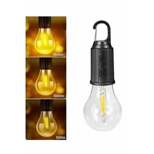 Taşınabilir Askılı Ampul Kamp Lambası Askılı Type-c Şarjlı Bahçe Lambası
