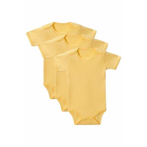 Sarı Yarım Kol Body Zıbın 2-7 YAŞ Çocuklar İçin (3 ADET) Alttan Çıtçıtlı Özel Gereksinimli