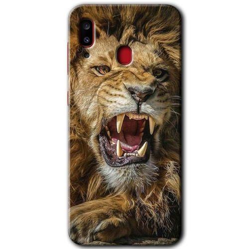 MRCİLETİSİM Samsung Galaxy A30 Kılıf Baskılı Kapak - Lion King +Tam Kaplayan Mat Seramik