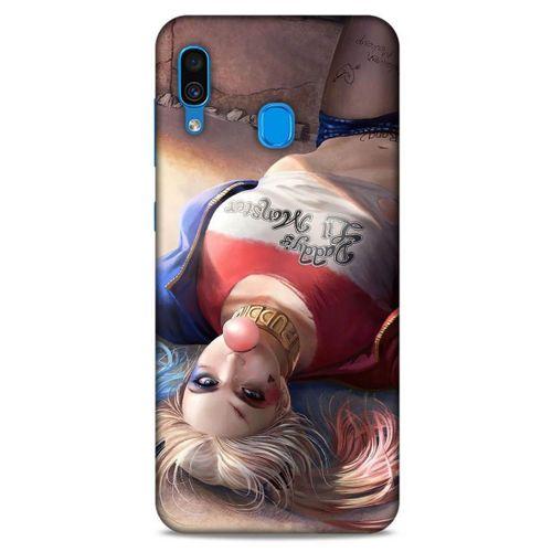 Samsung Galaxy A30 Uyumlu Kılıf Harley Quinn (2) Kabı Kahve