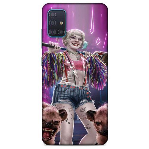 Samsung Galaxy A51 Uyumlu Kılıf Harley Quinn (35) Fit Design Kılıf Lavanta pembesi