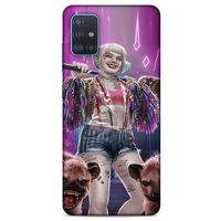 Samsung Galaxy A51 Uyumlu Kılıf Harley Quinn (35) Fit Design Kılıf Lavanta pembesi
