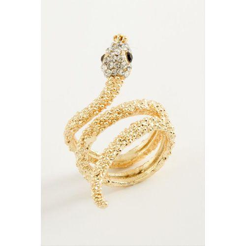 Yılan Taşlı Metal Yüzük