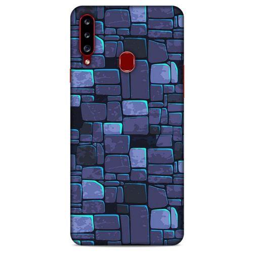 Samsung Galaxy A20s Kılıf Baskılı Özel Seri Taşlı (12) Koruyucu Silikon