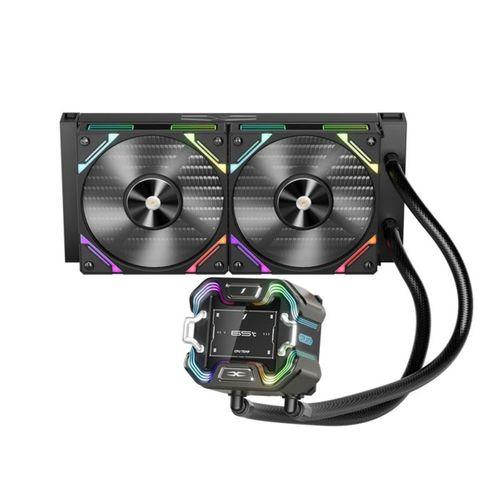 1ST PLAYER X STARSHIP 240MM SİYAH ARGB IPS 2.4" DİJİTAL EKRANLI AM5,AM4 / LGA1851, LG 1700 PREMIUM İŞLEMCİ SIVI SOĞUTUCU