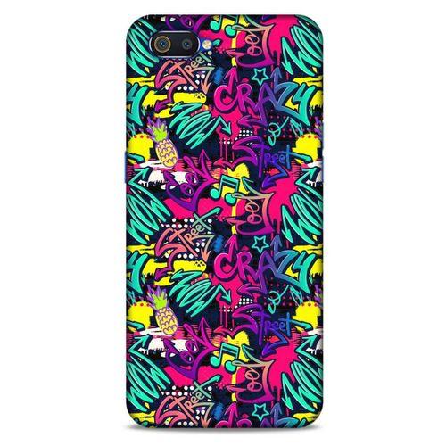 Graffitix (31) Desenli Silikon Kapak Oppo Realme C2 Kılıf