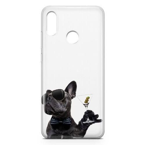 Huawei P Smart 2019 Kılıf French Bulldog Arka Kapak Koruma Desenli Full Koruyucu