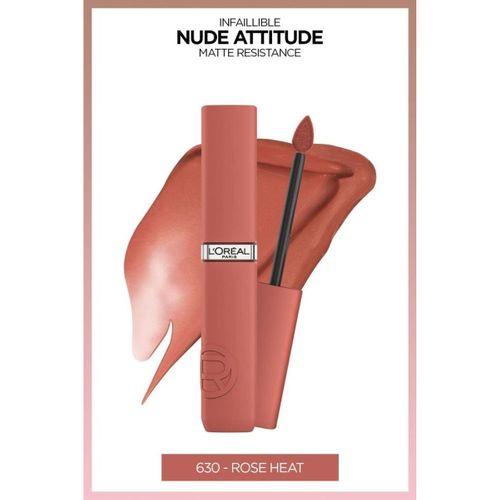 L'Oreal Paris Infaillible Matte Resistance Likit Mat Ruj - 630 Rose Heat