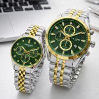 Tom Jones Çiftlere Ve Sevgililere Özel 3 Atm 2 Yıl Garantili Bay Ve Bayan Çift Saati CF.TJ.M001