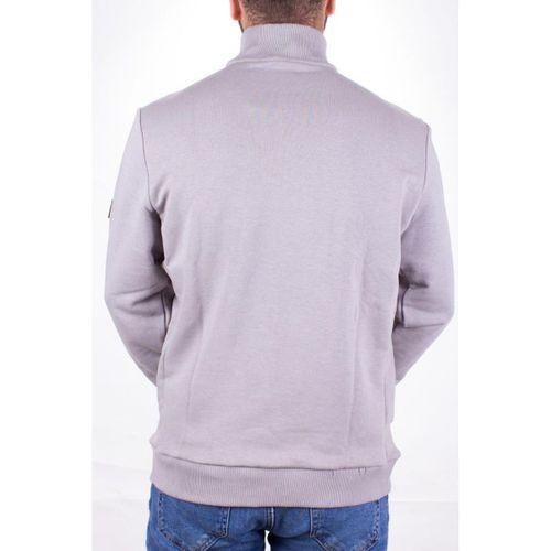 Twister 1908 Gri Yarım Fermuarlı Dik Yaka Erkek Sweatshirt