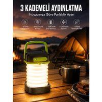 Led Lamba Kamp Lambası Hafif Taşınabilir Şarj Süreli Akordeon El Fenerli