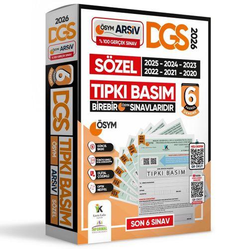 2026 DGS SÖZEL (SÖZ) ÖSYM Çıkmış Soru Tıpkı Basım 6lı Deneme Kitapçığı Türkiye Geneli Çözümlü