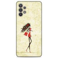 Lopard Samsung Galaxy A32 Uyumlu Kılıf Sürreal Yüzler ♀ (38) Neo Hybrid Kılıf Desenli