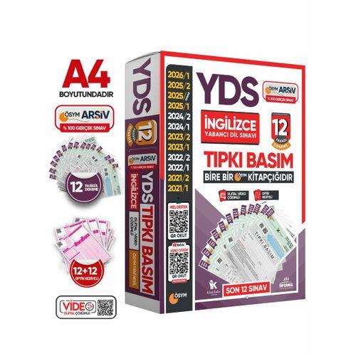 2026 YDS İngilizce ÖSYM Tıpkı Basım Çıkmış Soru 12li Deneme Paketi Video/PDF Çözümlü Türkiye Geneli