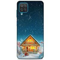 Lopard Samsung Galaxy A12 Uyumlu Kılıf SnowiX (8) Baskılı Kılıf