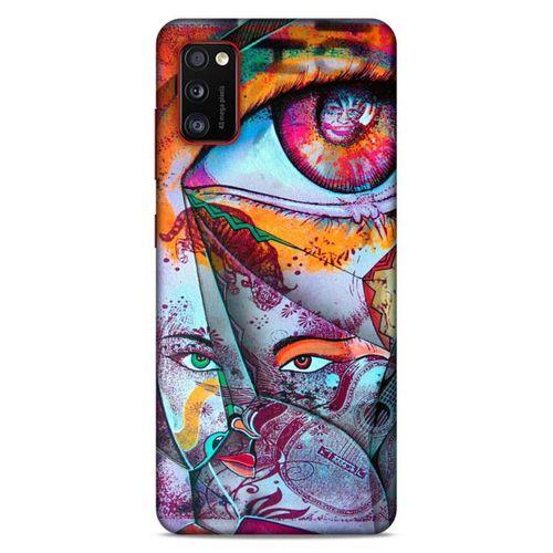 Lopard Samsung Galaxy A41 Uyumlu Kılıf Sürreal Yüzler ♀ (14) Lansman Kılıf Desenli