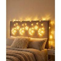 Ramazan İçin Hilal Yıldız Işık Zinciri Yanıp Sönen Ve Sabit Modlu