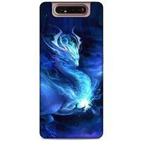 Samsung Galaxy A80 Kılıf Dragons (36) Glitter Kılıf Ejderha Ateşi