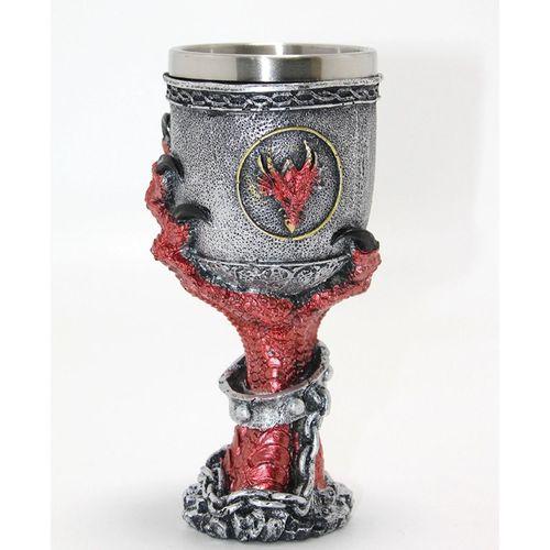 Ejderha Pençesi Tasarımlı 3d Kabartmalı Paslanmaz Çelik Kadeh Bardak