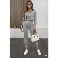 Kadın Uzun Kollu şardonlu Kaşkorse Straplez Ile Kısa önden Düğmeli Ceket Ikili Takım