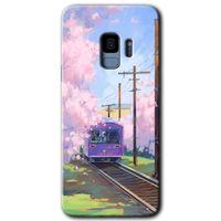 Samsung Galaxy S9 Kılıf HD Desen Baskılı Arka Kapak + Temperli Cam - Rails Paint