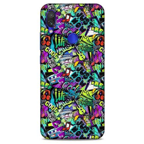 Graffitix (1) Desenli Silikon Kapak Xiaomi Redmi Note 7 Pro Kılıf