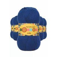 5 Adet Lüks Patik İpi Yünü Saks Mavi 98488 - bonbon mudanis