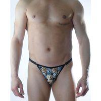 Erkek Metalli Zar Desenli Slip Çamaşır